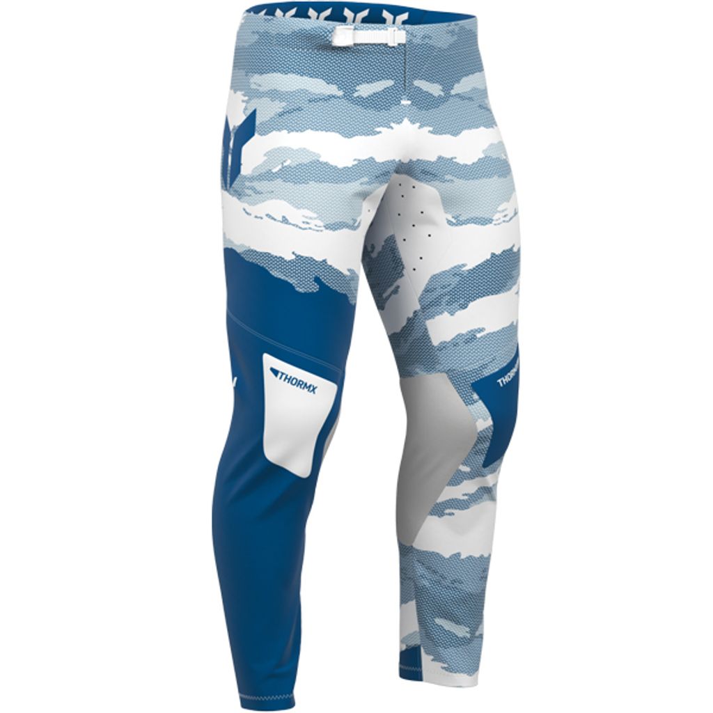 Thor Sportmode Recon LE MX Textile Trouser White / Blue - FREE UK Shipping, FREE 365 Day Returns | Moto Central