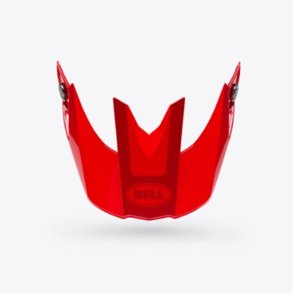 Bell Moto-10 MIPS Peak Fade Red, replacement motocross helmet peak product view