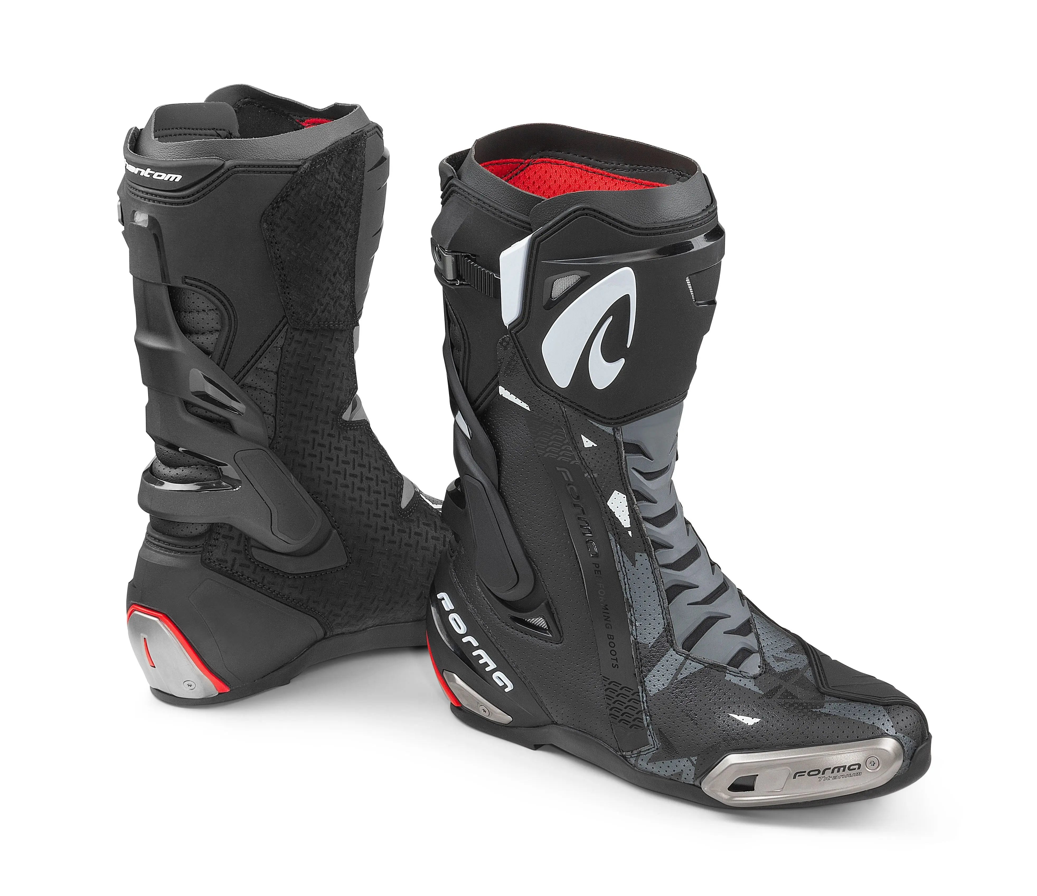 Forma Phantom Flow Racing Boots Black - FREE UK Shipping, FREE 365 Day Returns | Moto Central