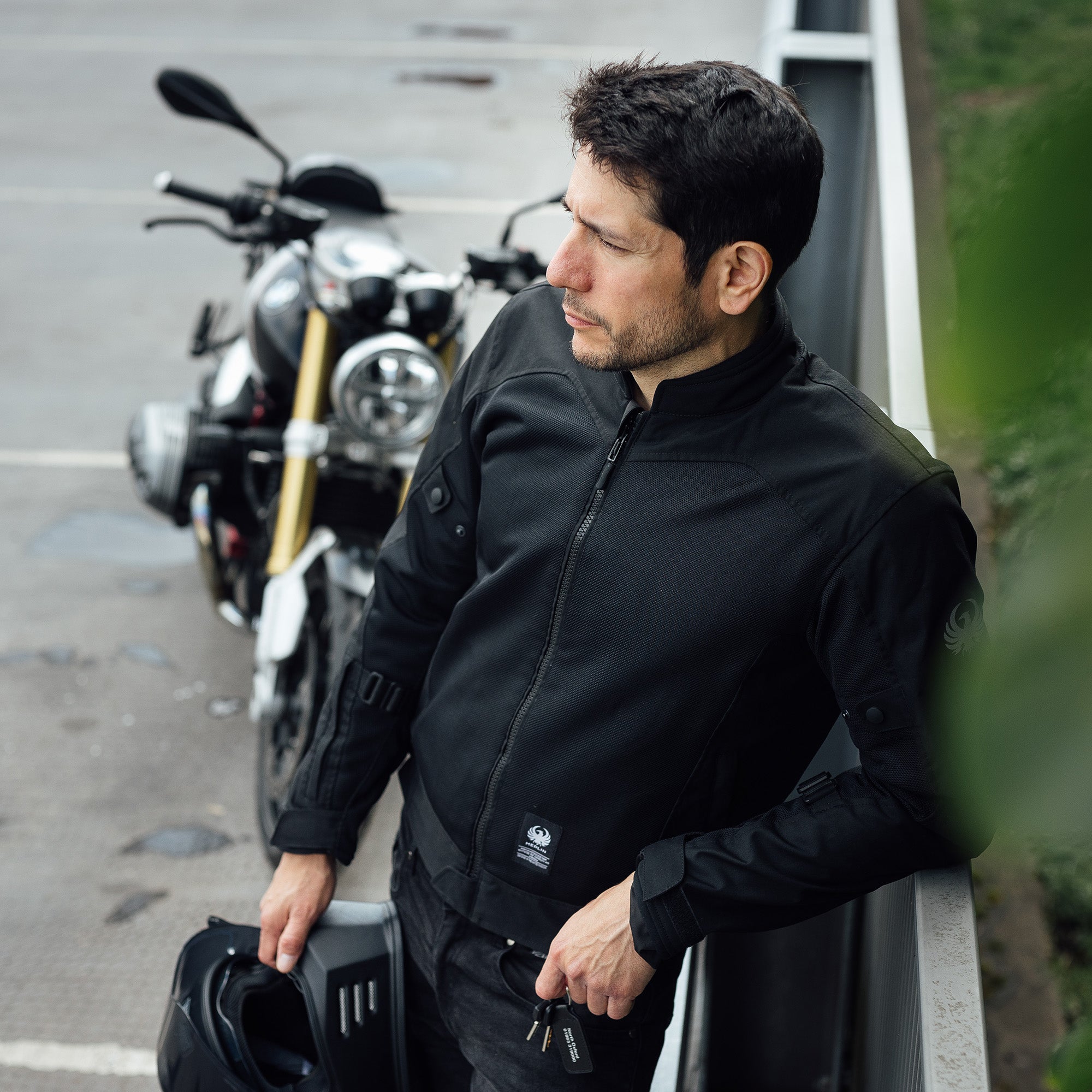 Merlin Prospect Air Mesh Jacket Black FREE UK Delivery, FREE 365 Day Returns | Moto Central