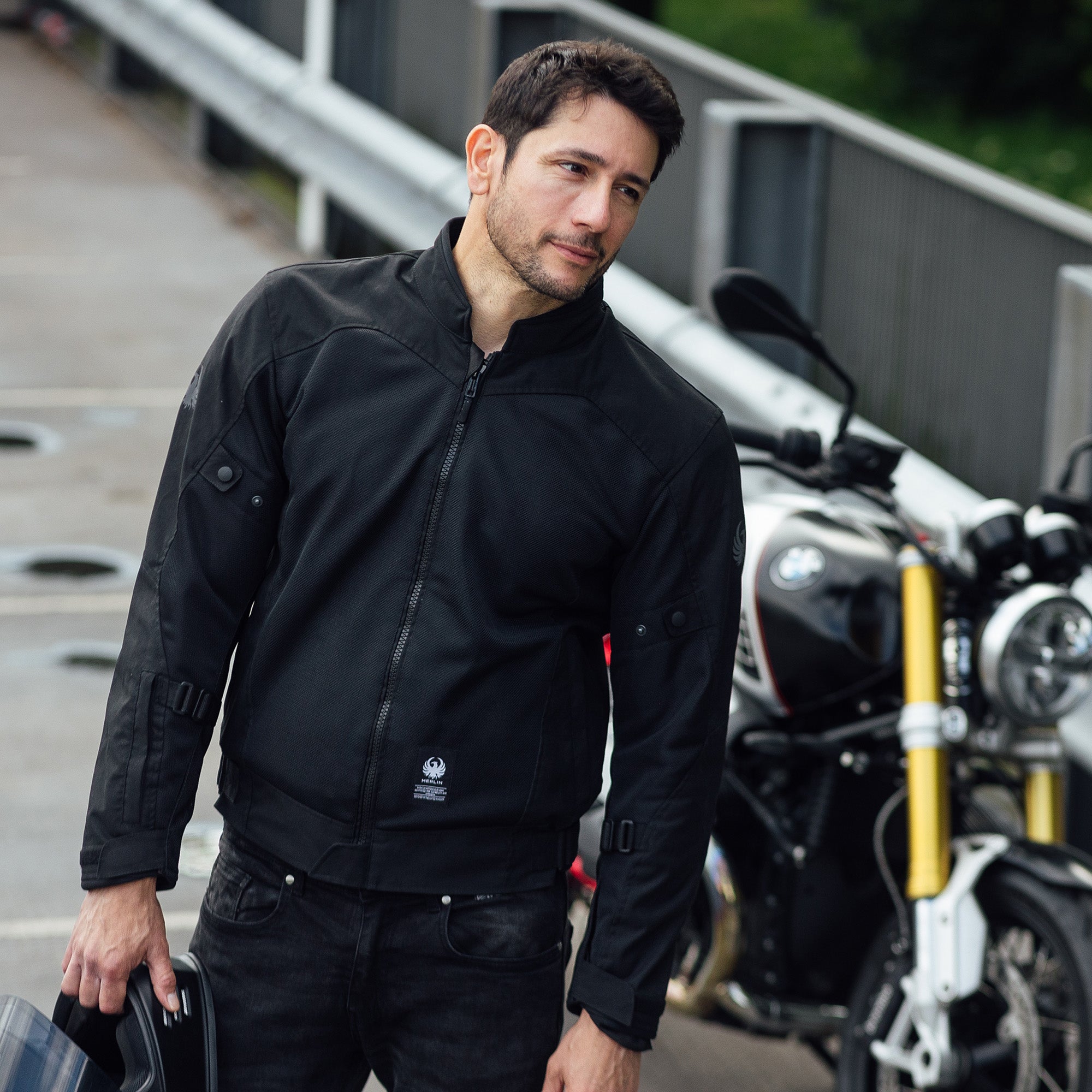 Merlin Prospect Air Mesh Jacket Black FREE UK Delivery, FREE 365 Day Returns | Moto Central
