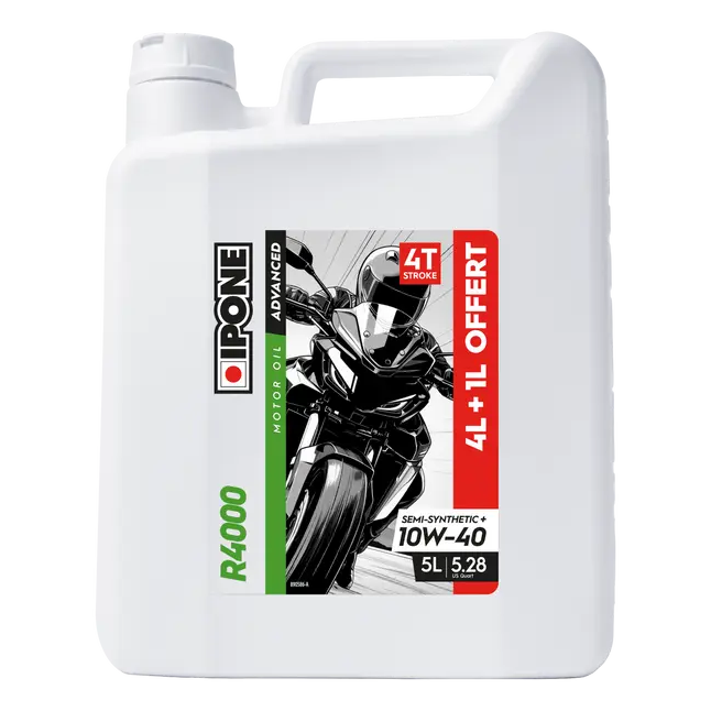 IPONE R4000 10W-40 Engine Oil - 4+1 Liters, front view