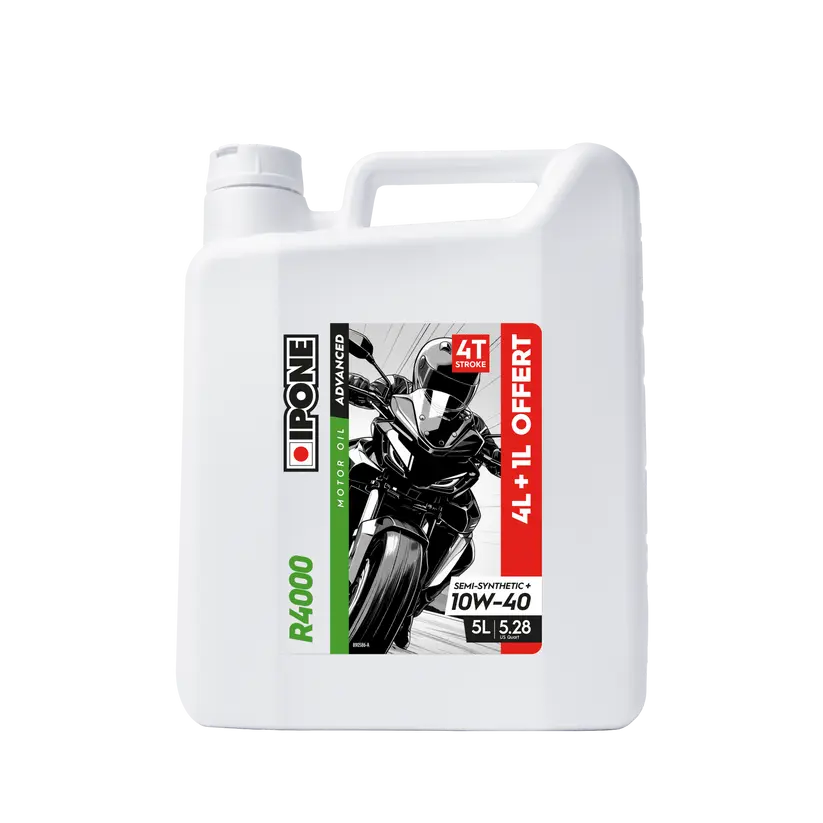 IPONE R4000 10W-40 Engine Oil - 4+1 Liters FREE UK Delivery, FREE 365 Day Returns | Moto Central