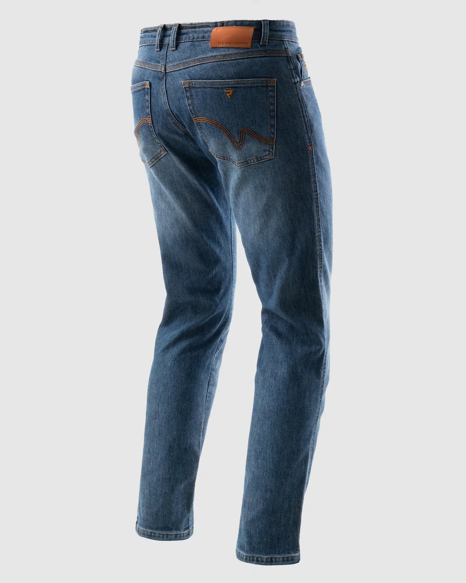 Rebelhorn Bronco Jeans Washed Blue FREE UK Delivery, FREE 365 Day Returns | Moto Central
