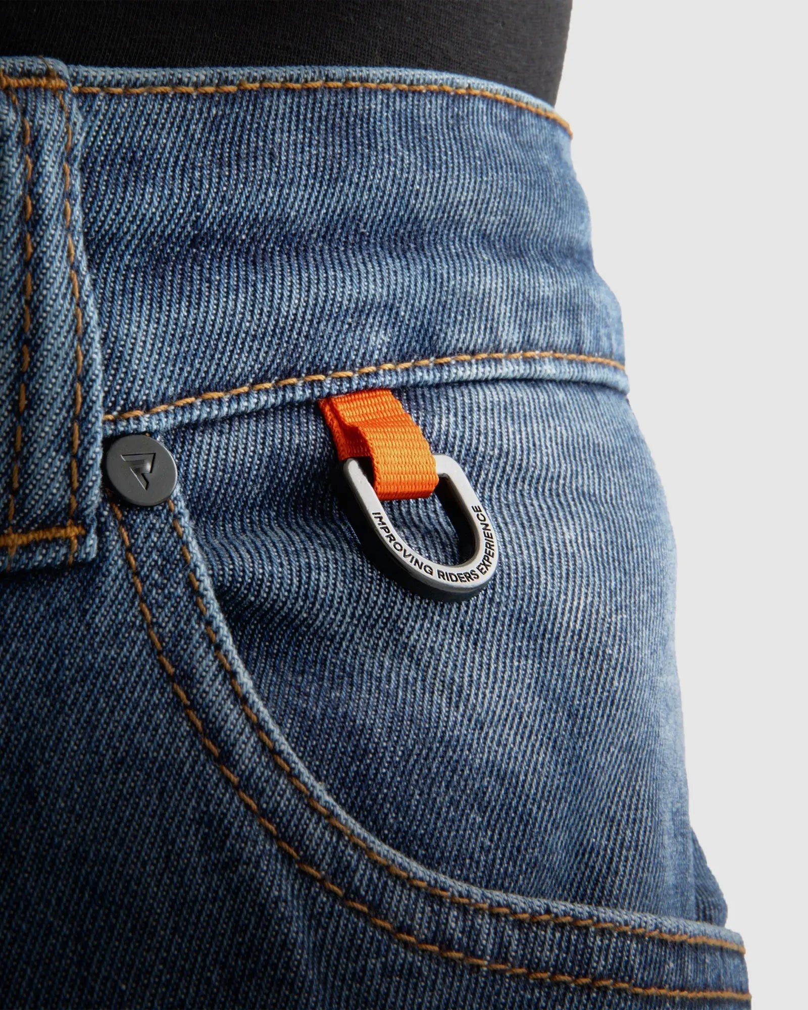 Rebelhorn Bronco Jeans Washed Blue FREE UK Delivery, FREE 365 Day Returns | Moto Central