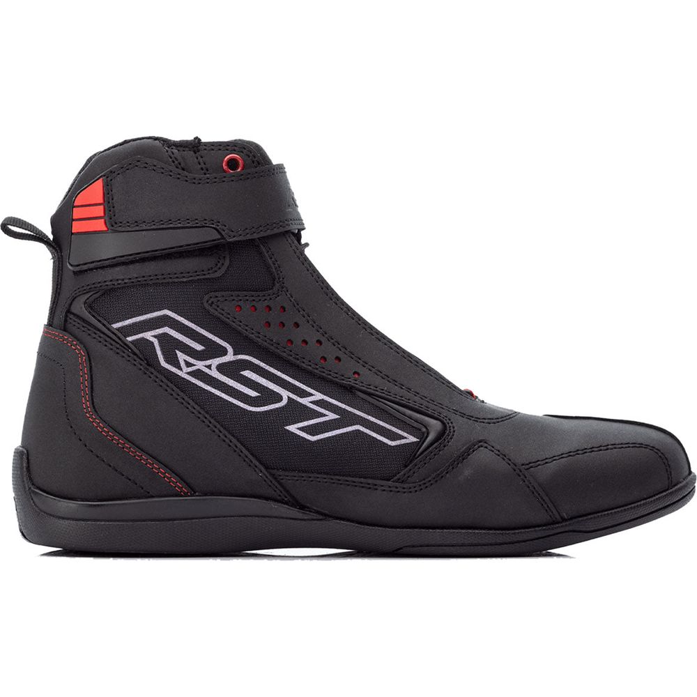 RST Frontier CE Boots Black / Red - FREE UK Shipping, FREE 365 Day Returns | Moto Central