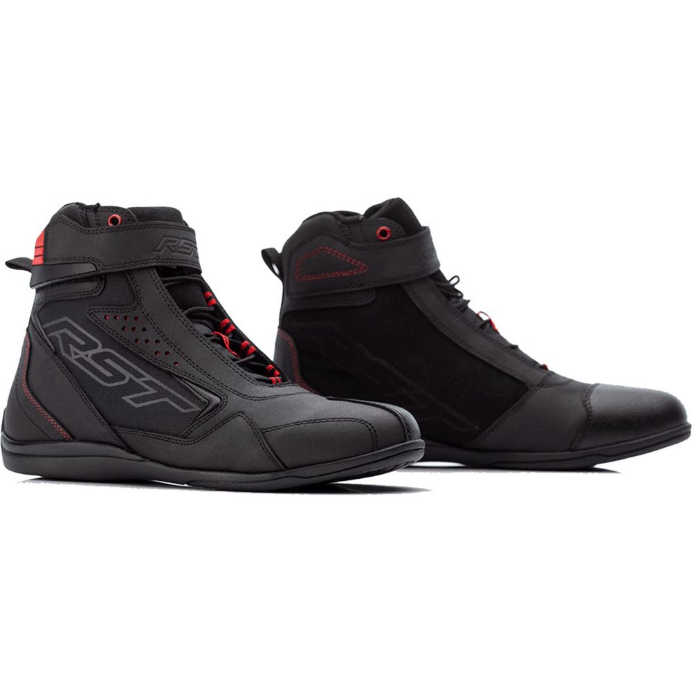RST Frontier CE Ladies Boots Black / Red - FREE UK Shipping, FREE 365 Day Returns | Moto Central