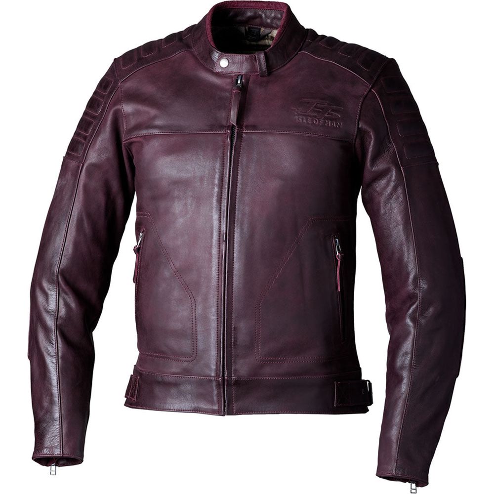 RST IOM TT Brandish 2 CE Leather Jacket Oxblood