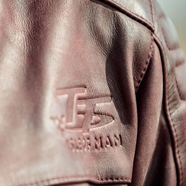 RST IOM TT Brandish 2 CE Leather Jacket Oxblood