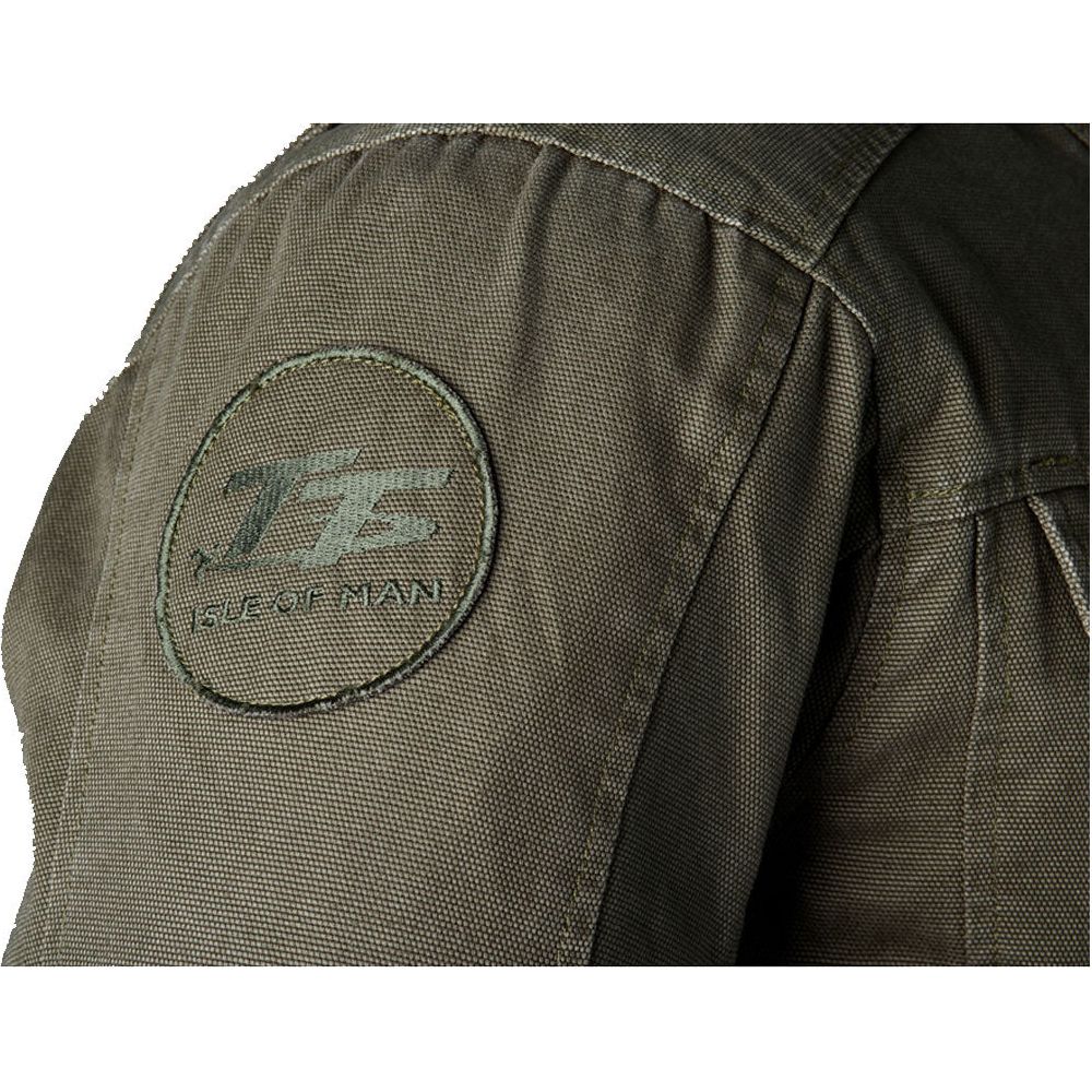 RST IOM TT Crosby 2 CE Textile Jacket Olive