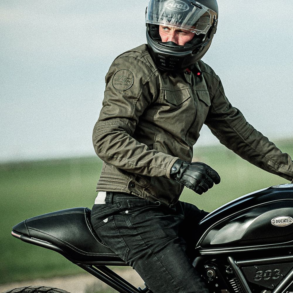 RST IOM TT Crosby 2 CE Textile Jacket Olive