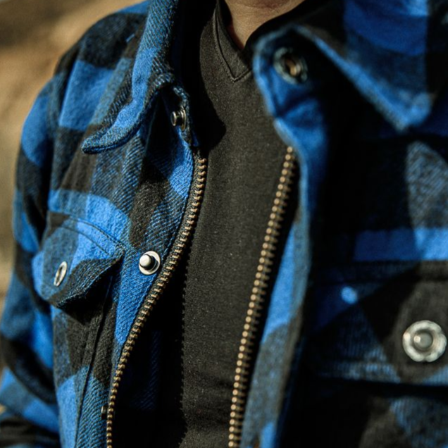 RST Lumberjack CE Textile Shirt Blue Check