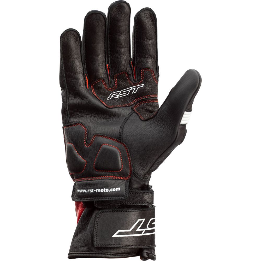 RST Pilot CE Gloves Black / Red / White - FREE UK Shipping, FREE 365 Day Returns | Moto Central