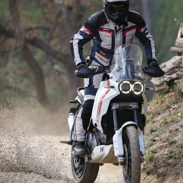 RST Pro Series Adventure-X CE Textile Trousers Silver / Blue / Red