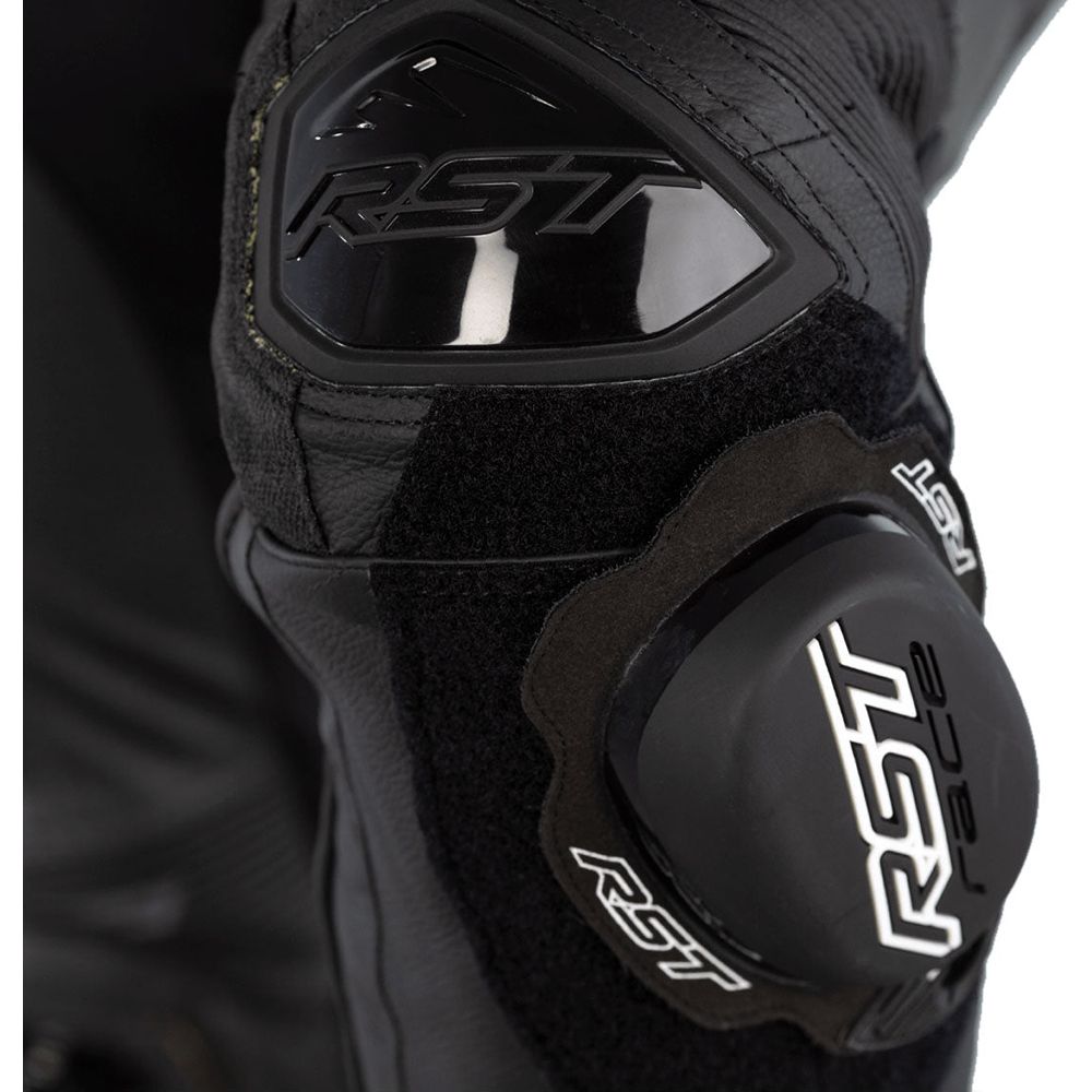 RST Pro Series Airbag CE One Piece Leather Suit Black / Black / Black
