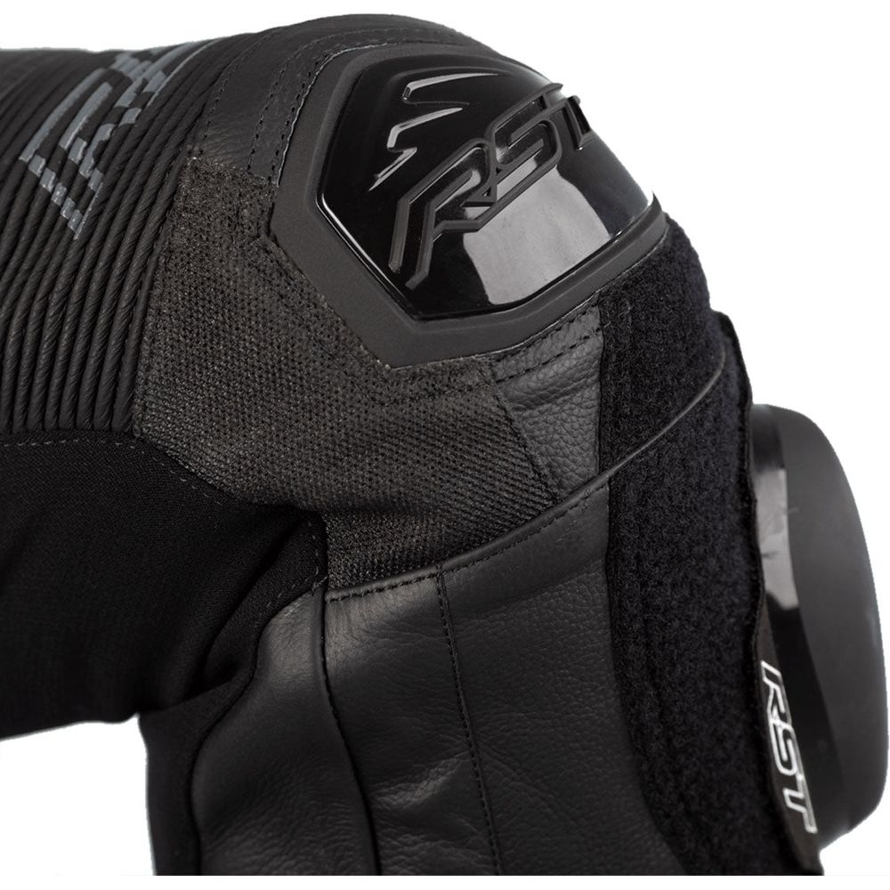 RST Pro Series Airbag CE One Piece Leather Suit Black / Black / Black