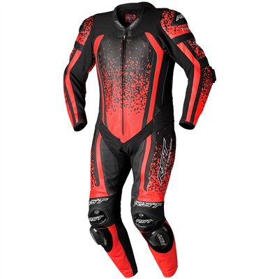 RST Pro Series Evo Airbag CE Leather Suit Fluo Red / Black / Fluo Red