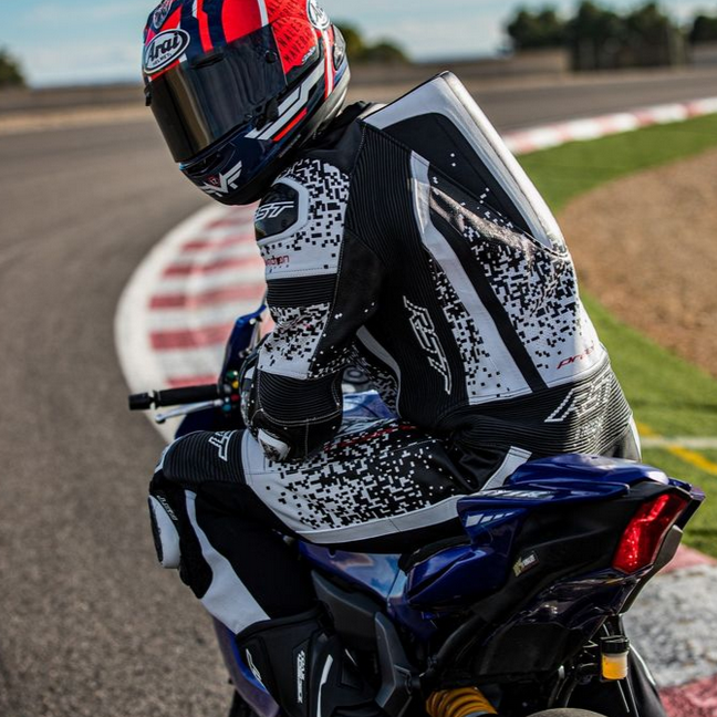 RST Pro Series Evo Airbag CE Leather Suit White / Black