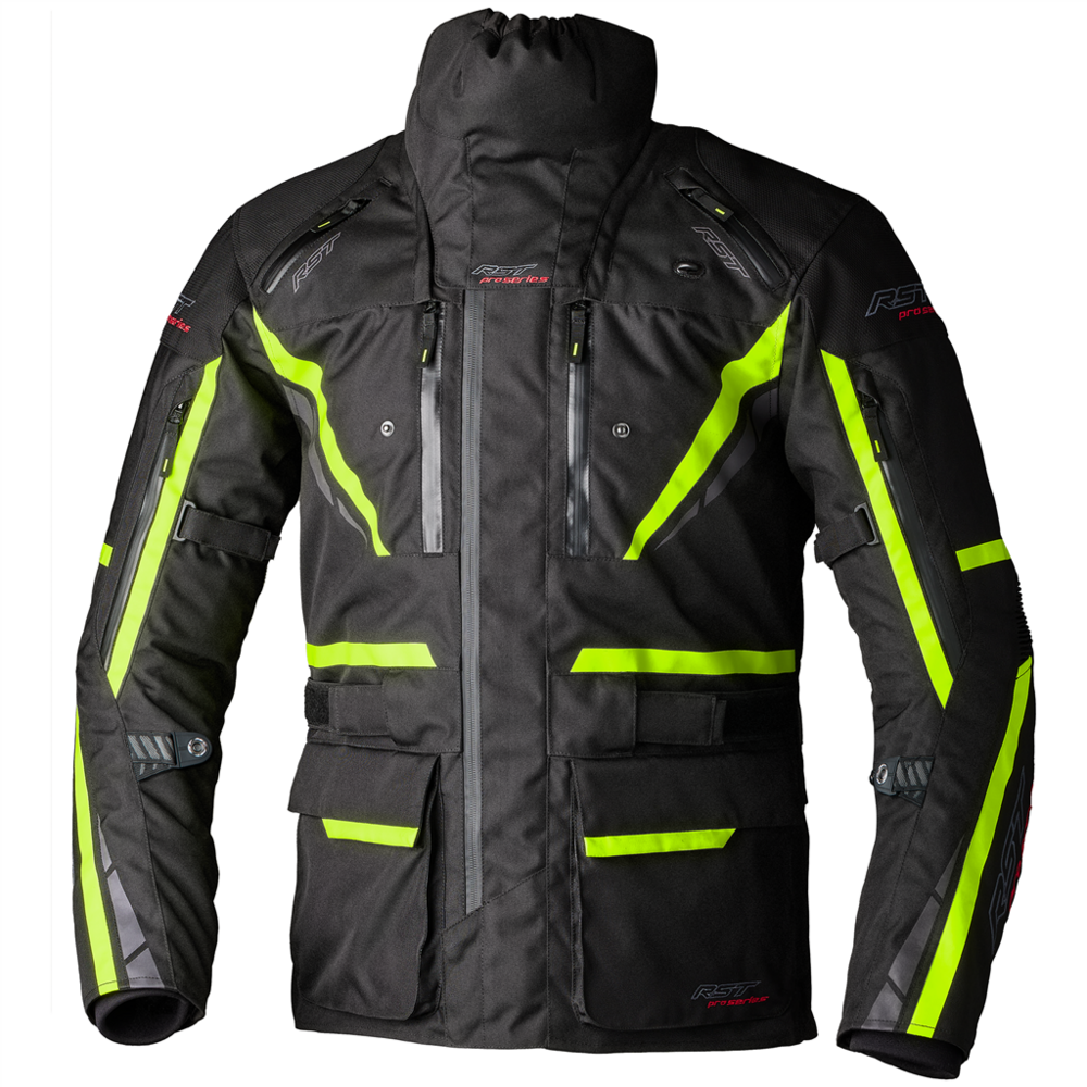 RST Pro Series Paragon 7 CE Textile Jacket Black / Fluo Yellow