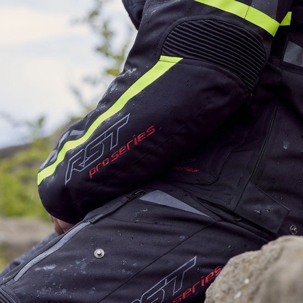 RST Pro Series Paragon 7 CE Textile Jacket Black / Fluo Yellow