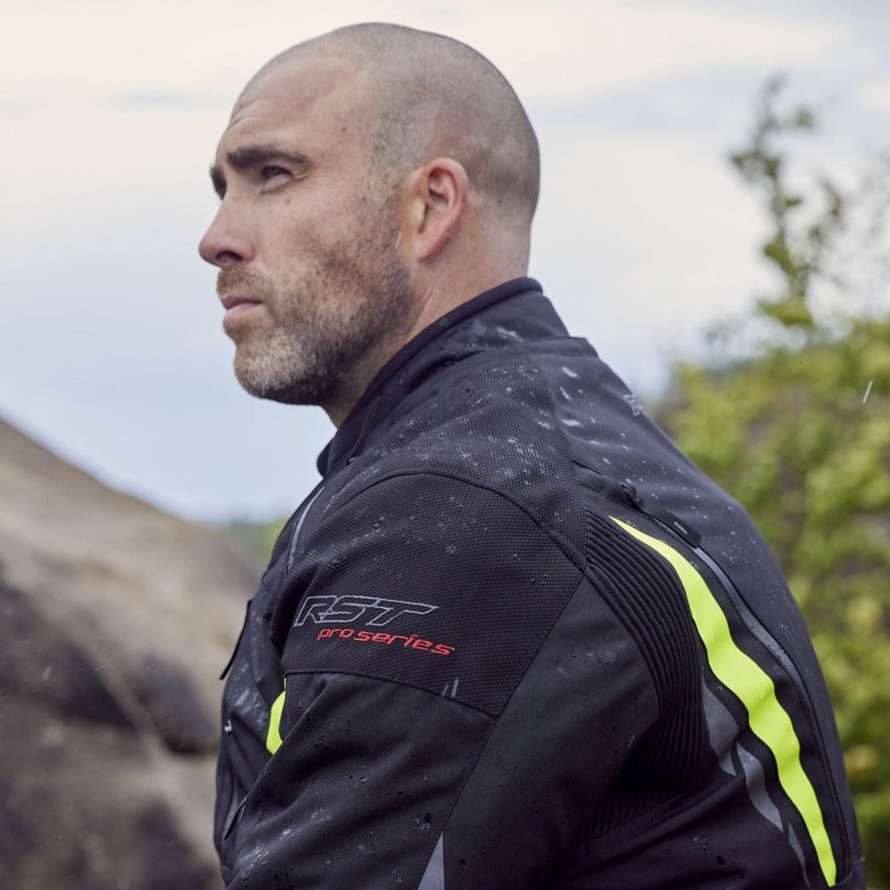 RST Pro Series Paragon 7 CE Textile Jacket Black / Fluo Yellow