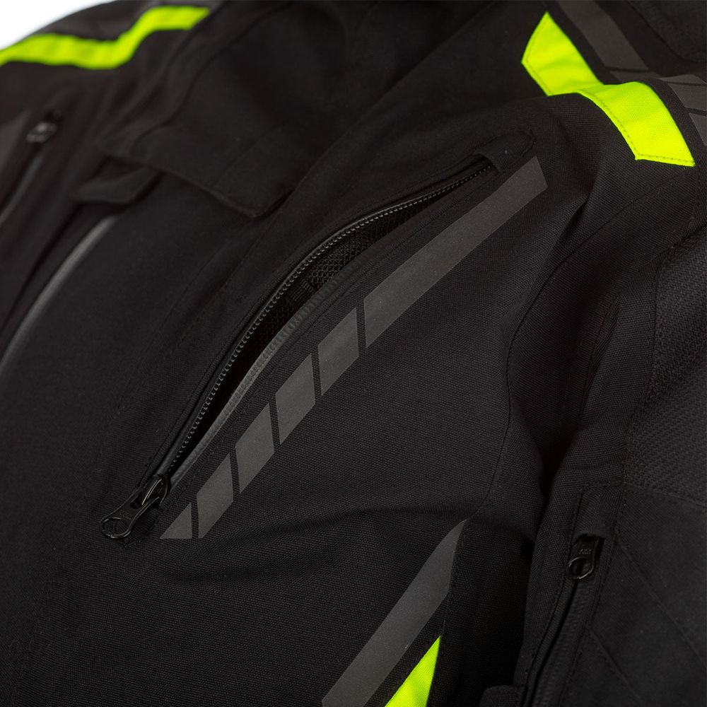 RST Pro Series Pathfinder CE Touring Textile Jacket Black / Fluo Yellow