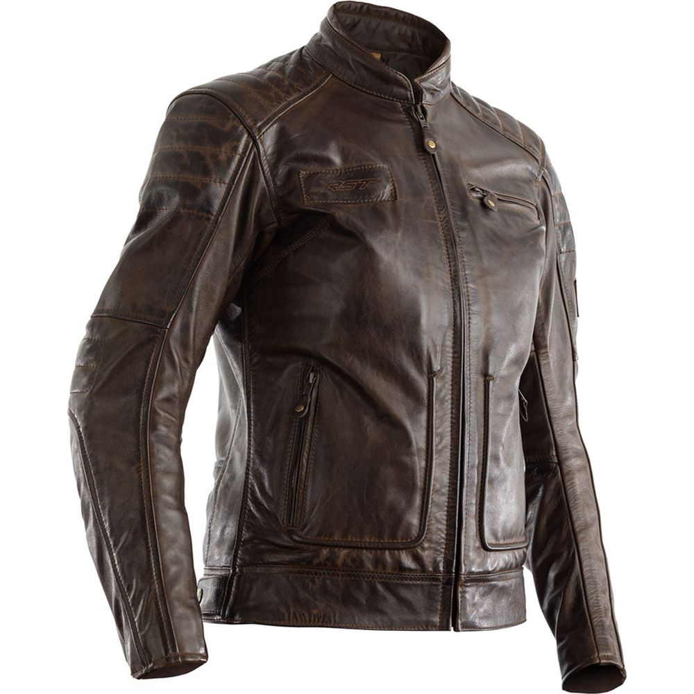 RST Roadster 2 CE Ladies Leather Jacket Brown