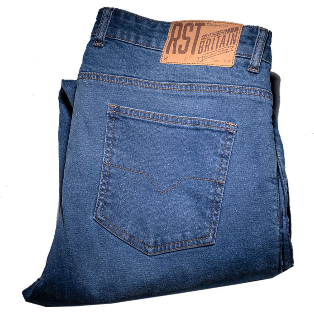 RST Tapered-Fit CE Textile Jeans Mid Blue Denim