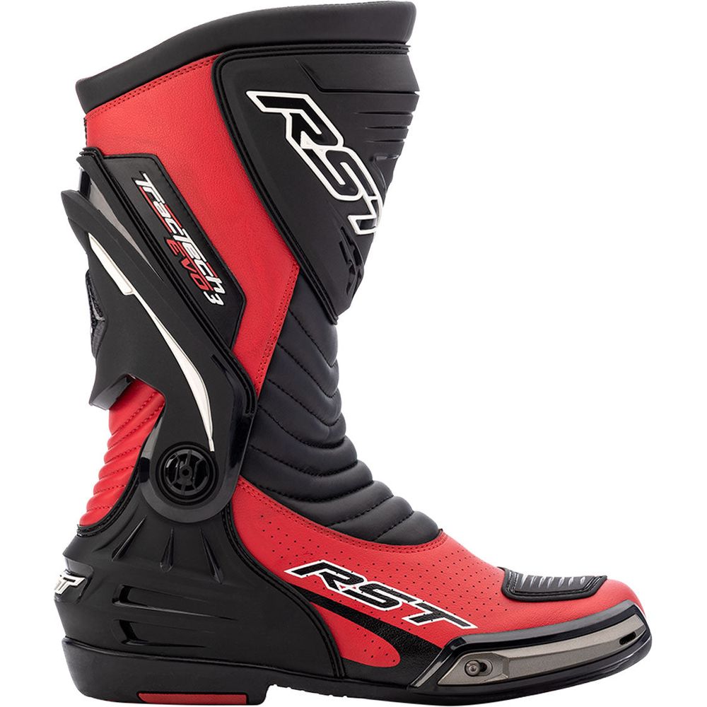 RST Tractech Evo 3 Sport CE Boots Red / Black - FREE UK Shipping, FREE 365 Day Returns | Moto Central