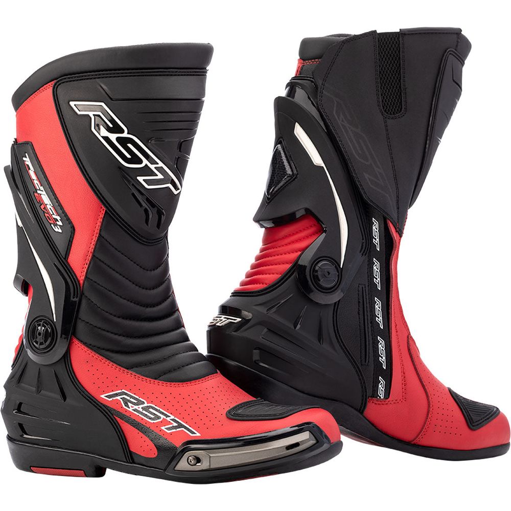 RST Tractech Evo 3 Sport CE Boots Red / Black - FREE UK Shipping, FREE 365 Day Returns | Moto Central