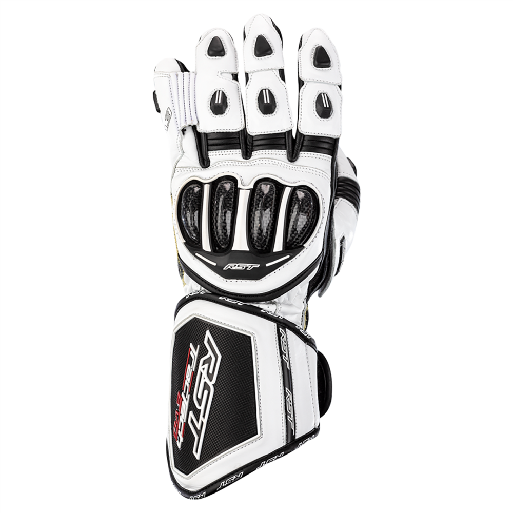 RST Tractech Evo 4 CE Ladies Gloves White / White / Black - FREE UK Shipping, FREE 365 Day Returns | Moto Central