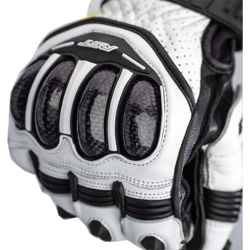 RST Tractech Evo 4 Short CE Gloves White / White / Black