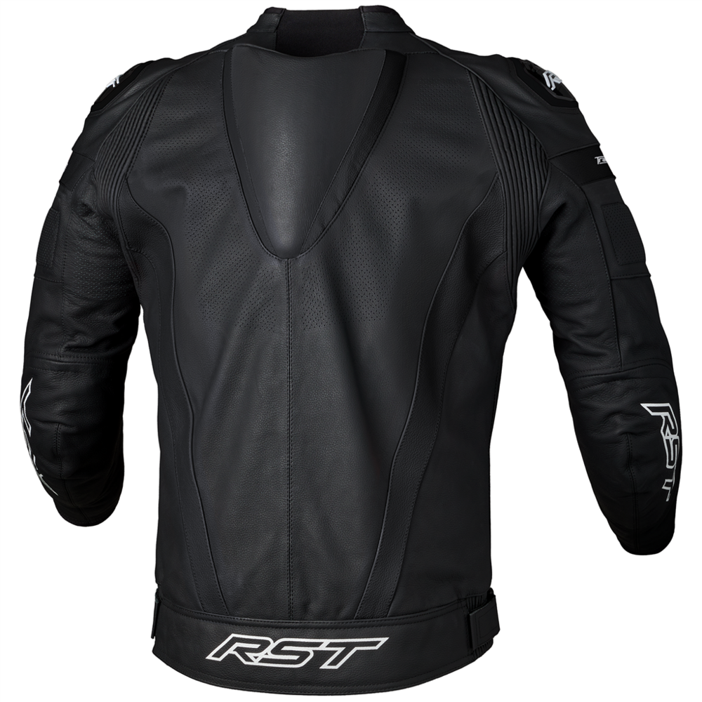 RST Tractech Evo 5 CE Leather Jacket Black / Black / Black - FREE UK Shipping, FREE 365 Day Returns | Moto Central