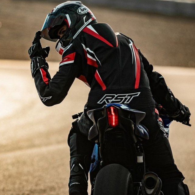 RST Tractech Evo 5 CE Leather Suit Red / Black / White