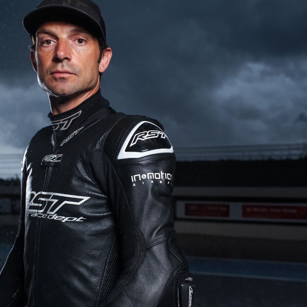 RST V4.1 Evo Kangaroo Airbag One Piece Leather Suit Black / Black