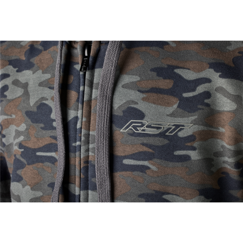 RST Zip Through Urban CE Textile Hoodie Camo