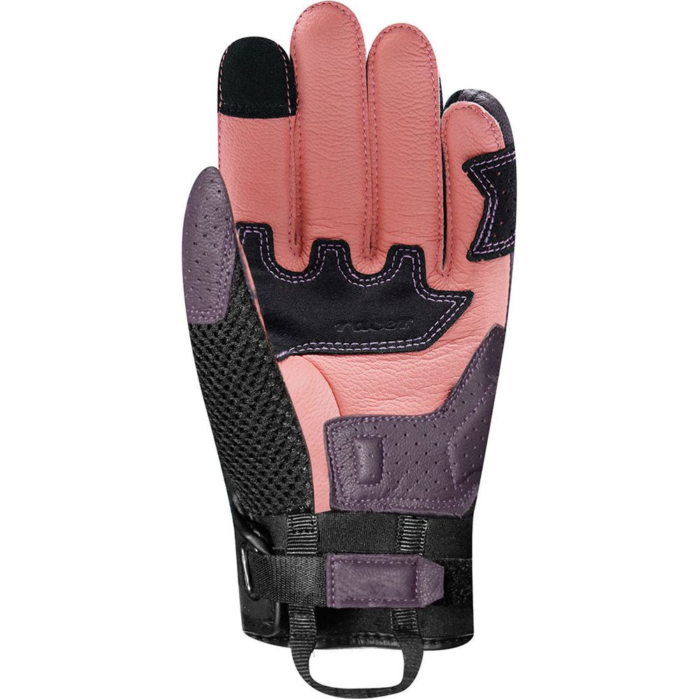 Racer (France) Ronin Summer Ladies Mesh Leather Gloves Pink / Burgundy