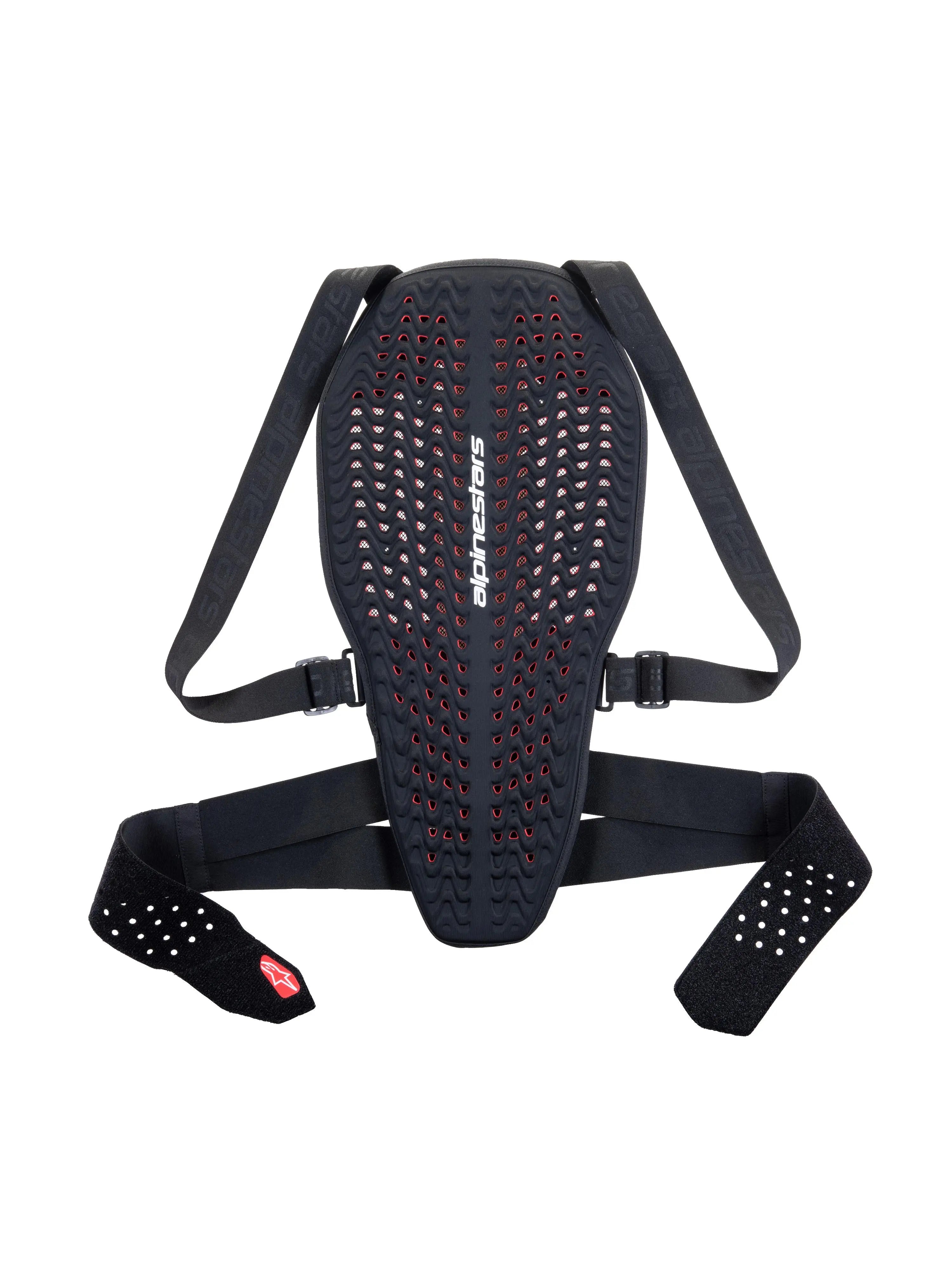 Alpinestars Nucleon Plasma Back Protector With Strap Black / White / Red  - FREE UK Shipping, FREE 365 Day Returns | Moto Central