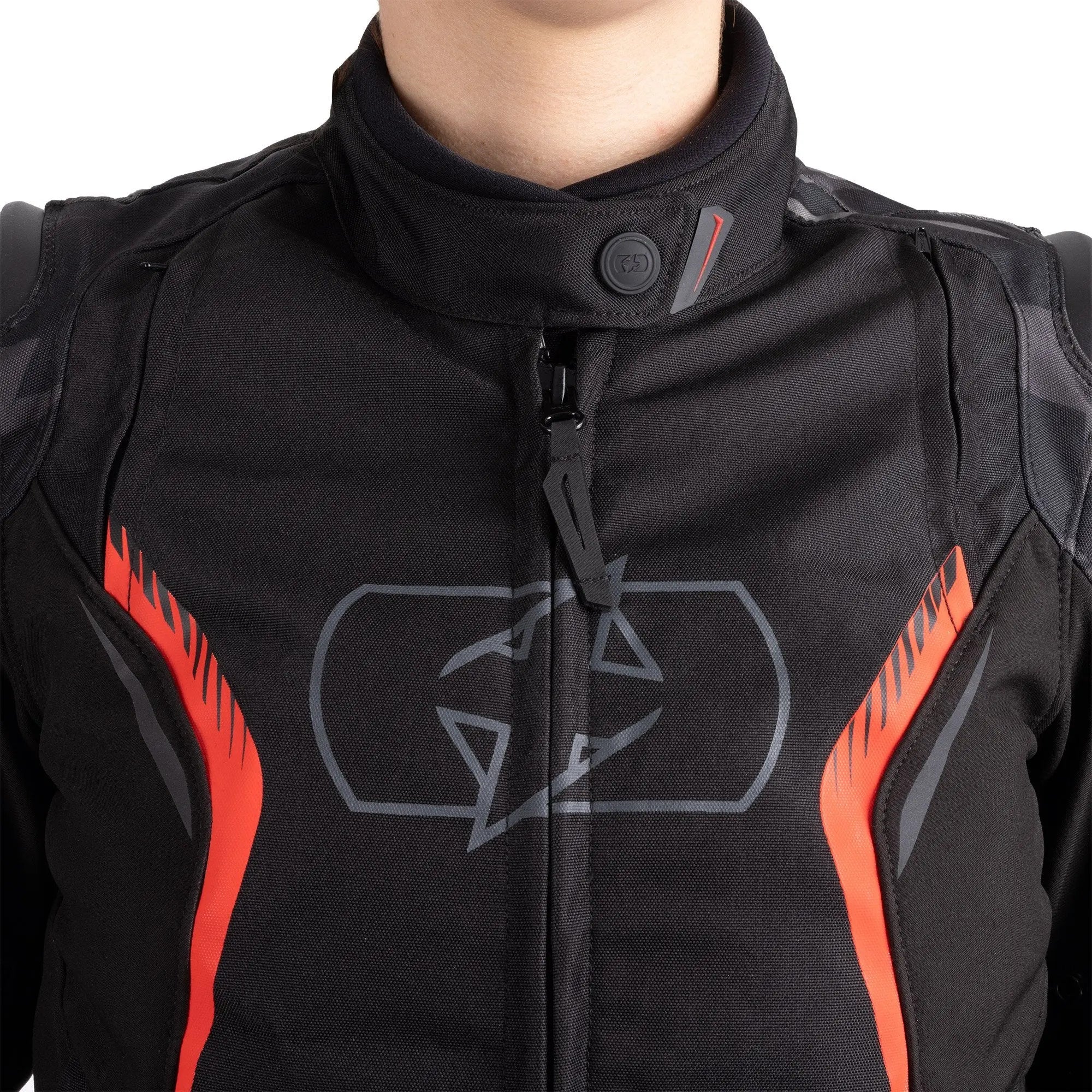 Oxford Omega 1.0 Dry2Dry Ladies Textile Jacket Black / Camo / Red - FREE UK Shipping, FREE 365 Day Returns | Moto Central