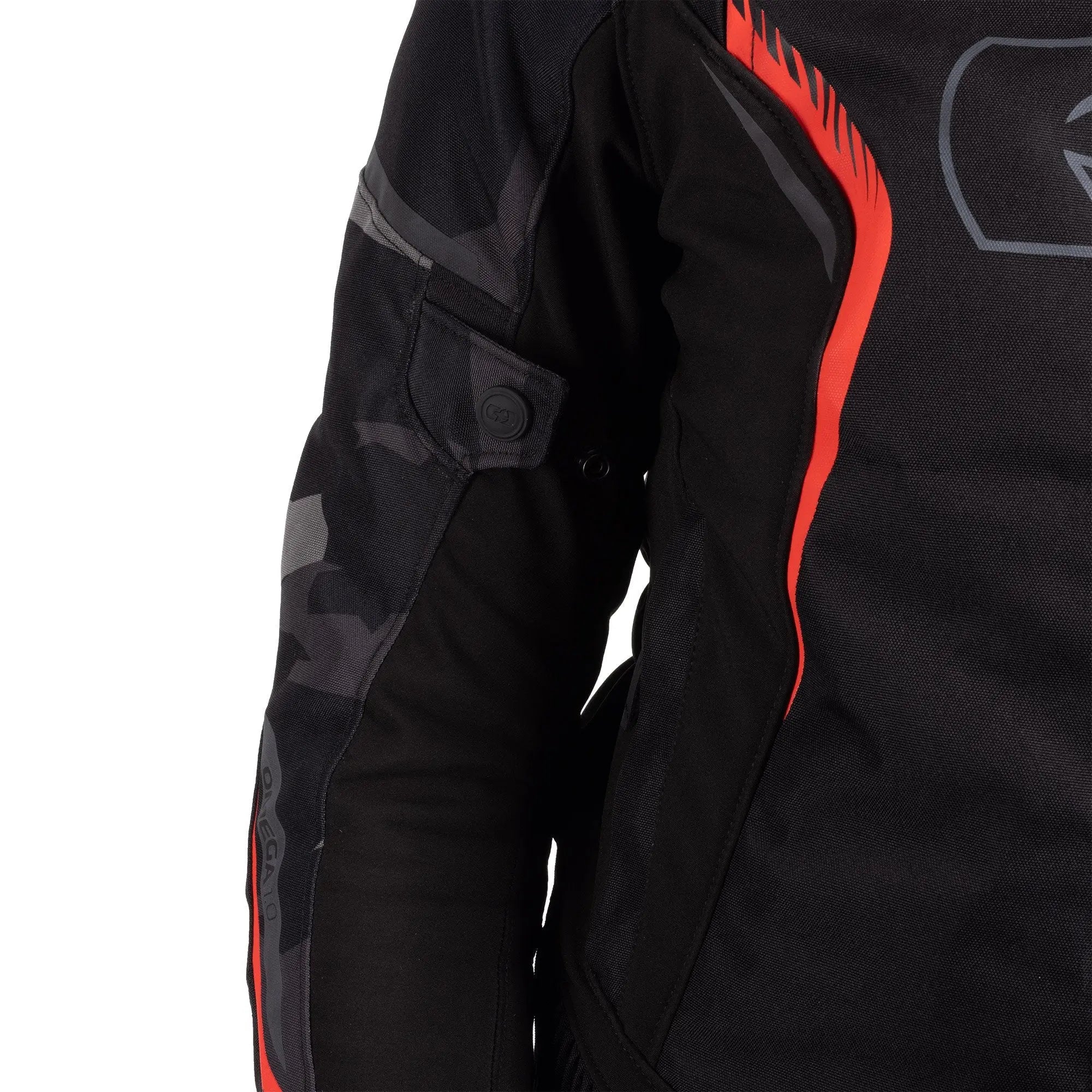 Oxford Omega 1.0 Dry2Dry Ladies Textile Jacket Black / Camo / Red - FREE UK Shipping, FREE 365 Day Returns | Moto Central