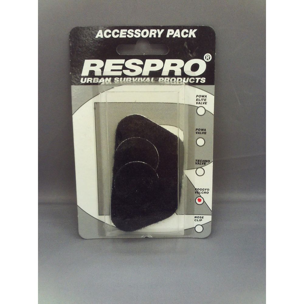 Respro Foggy Anti-Fog Face Mask Velcro Pad Set – packaged product view