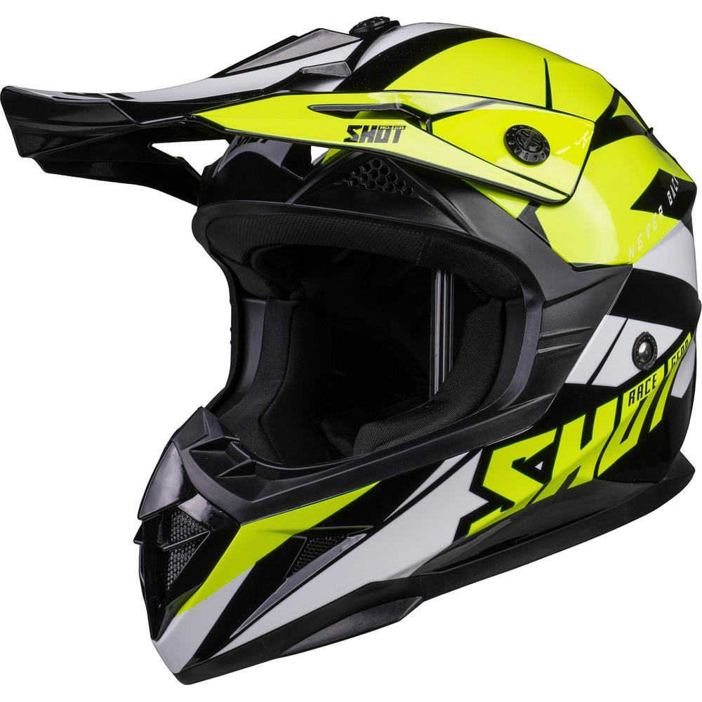 Shot Pulse MX Revenge Black / Neon Yellow / Glossy White