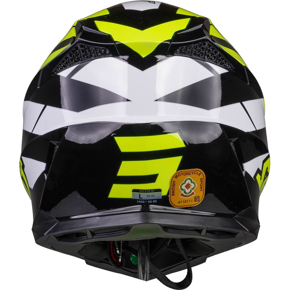 Shot Pulse MX Revenge Black / Neon Yellow / Glossy White