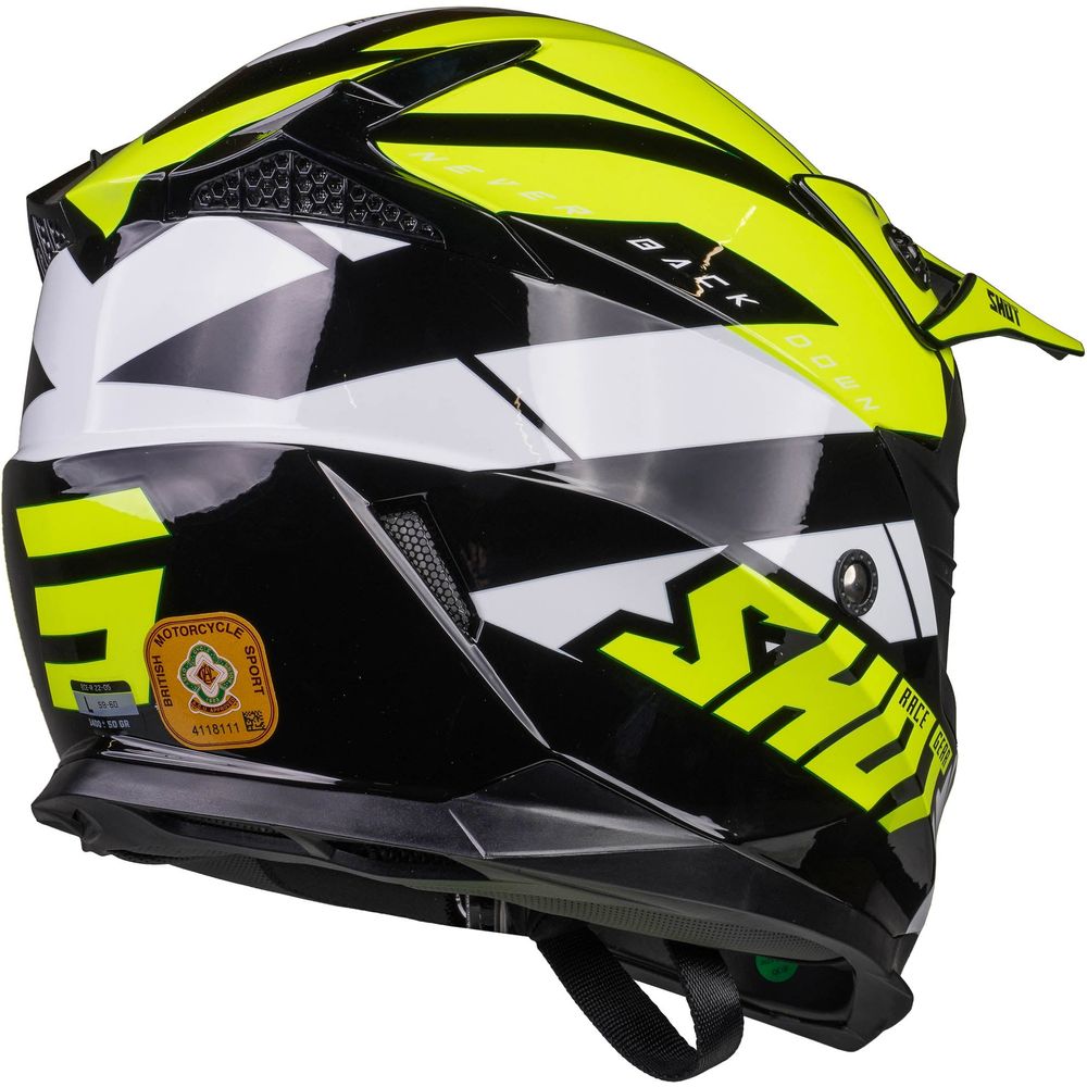 Shot Pulse MX Revenge Black / Neon Yellow / Glossy White