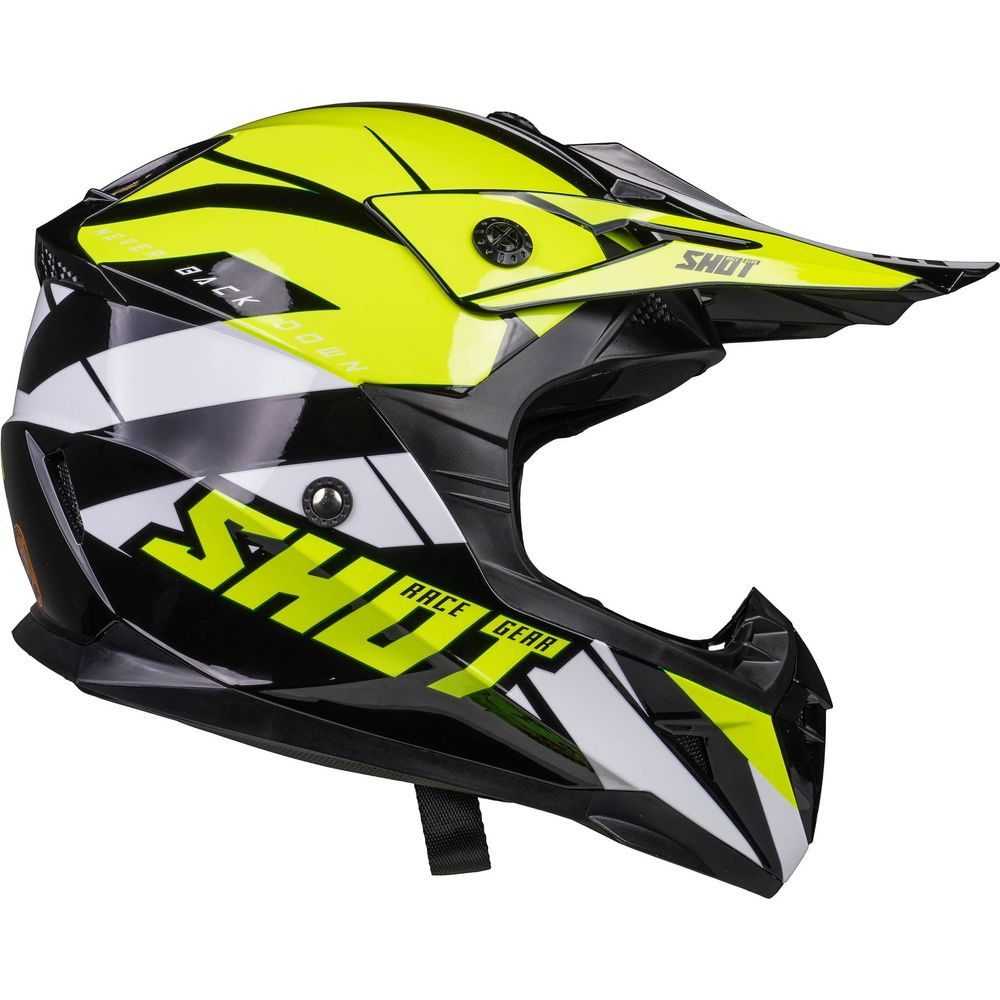 Shot Pulse MX Revenge Black / Neon Yellow / Glossy White