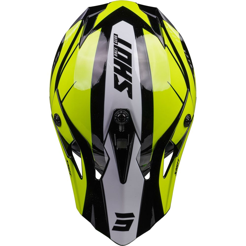 Shot Pulse MX Revenge Black / Neon Yellow / Glossy White