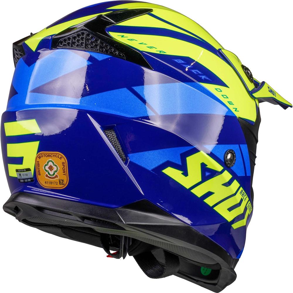 Shot Pulse MX Revenge Navy / Neon Yellow / Glossy Blue