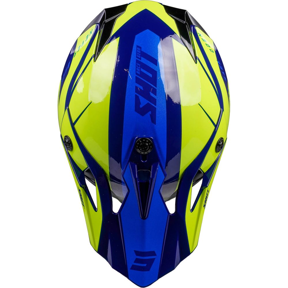 Shot Pulse MX Revenge Navy / Neon Yellow / Glossy Blue