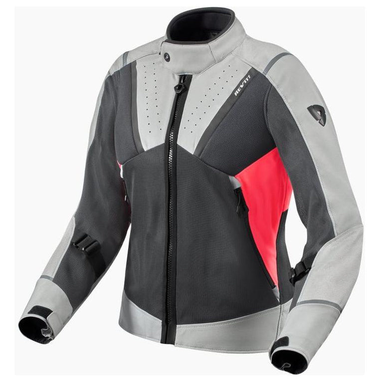 Revit Airwave 4 Ladies Textile Jacket Grey / Pink grey and pink ladies textile jacket front view