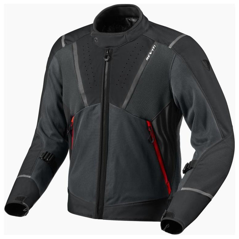 Revit Airwave 4 Textile Jacket Black / Anthracite jacket front view on a white background